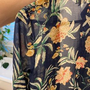 Sezane printed button down blouse